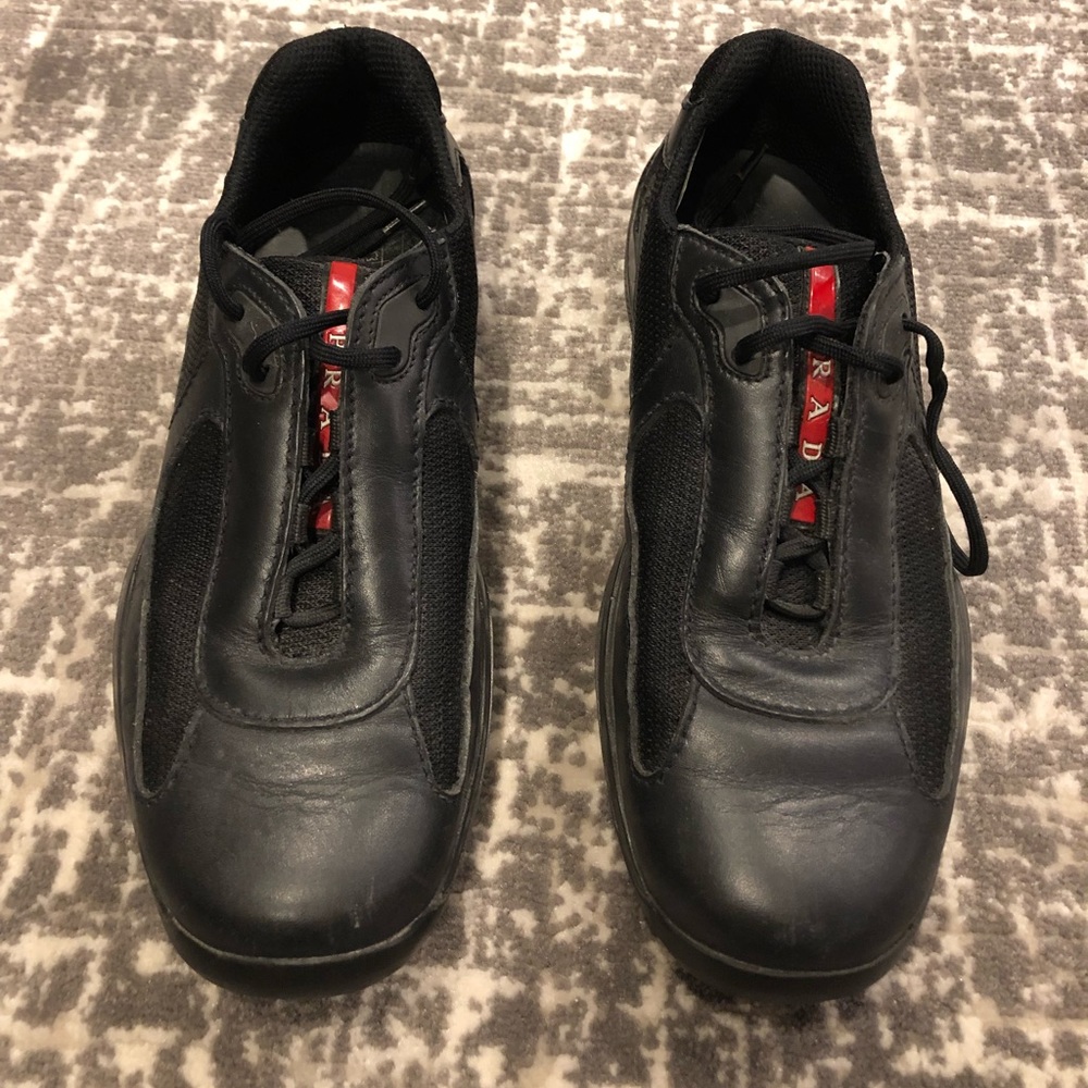 Prada Nylon & Leather Classic Sneaker